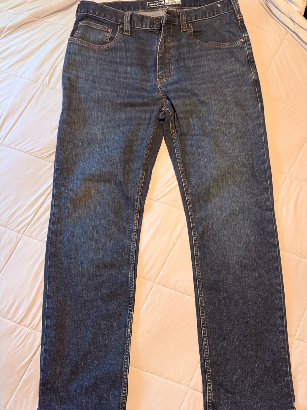 Carhartt Navy Slim Straight Men’s Jeans